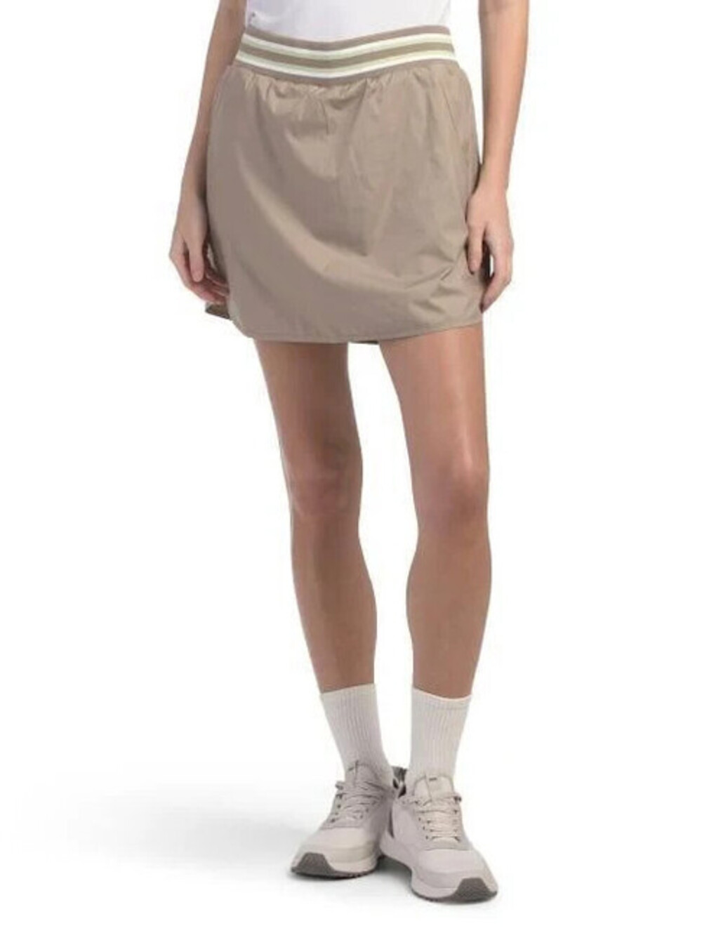 NEW GG BLUE LUXE SPORT Women Penelope LARGE  16" Golf Tennis Skort Tan Taupe NWT